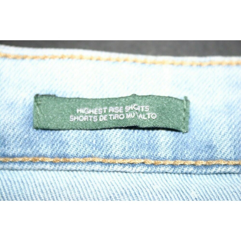 Wild Fable shorts womens 00 highest rise cut off denim jean blue new - Picture 6 of 8